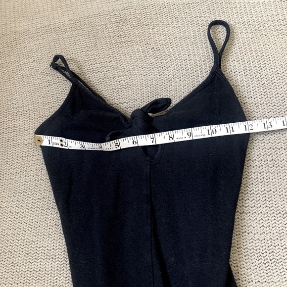 F21 Black Front Tie Bodysuit - Picture 5 of 7